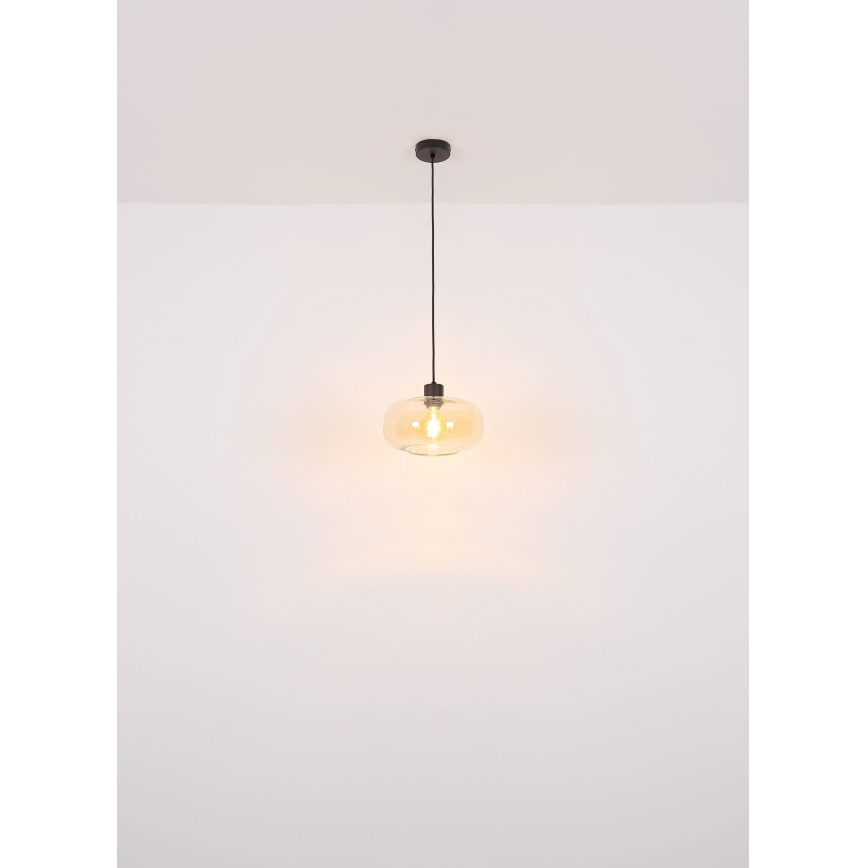 Globo - Lustra ar auklu 1xE27/40W/230V d. 28 cm caurspīdīga