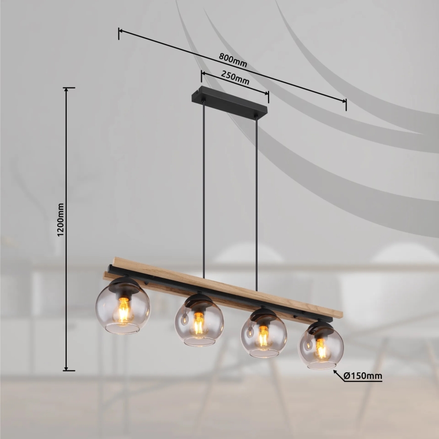 Globo - Lustra ar auklu 4xE27/25W/230V