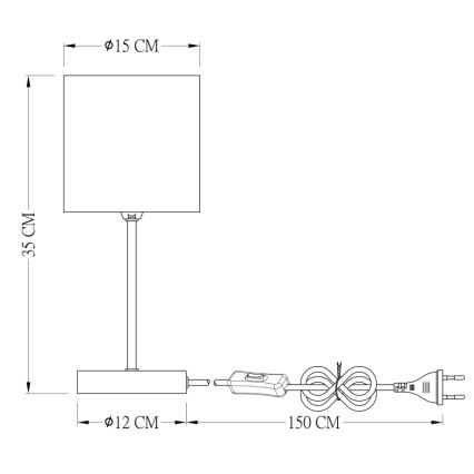 Globo - Galda lampa 1xE14/25W/230V