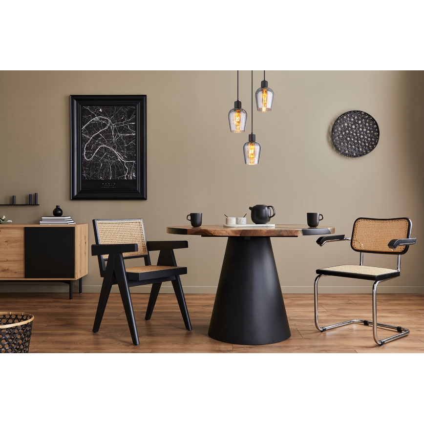 Globo - Lustra ar auklu 3xE27/40W/230V d. 28,5 cm melna