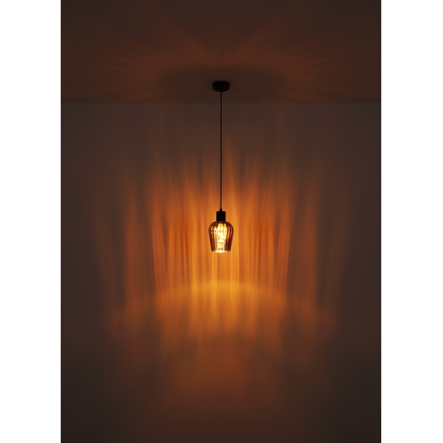Globo - Lustra ar auklu 1xE27/40W/230V d. 13,5 cm melna