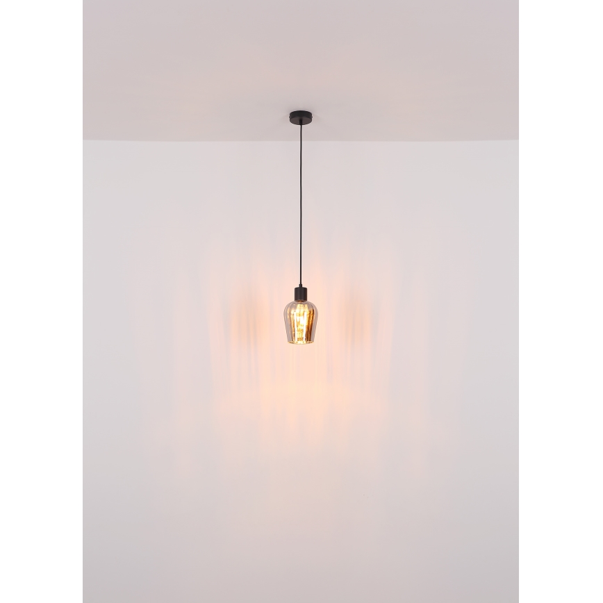 Globo - Lustra ar auklu 1xE27/40W/230V d. 13,5 cm melna