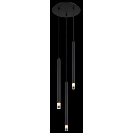 Globo - Lustra ar auklu 3xG9/4W/230V d. 24 cm melna