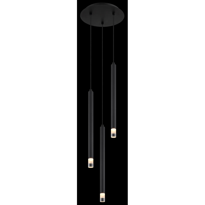 Globo - Lustra ar auklu 3xG9/4W/230V d. 24 cm melna