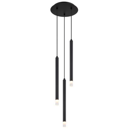 Globo - Lustra ar auklu 3xG9/4W/230V d. 24 cm melna