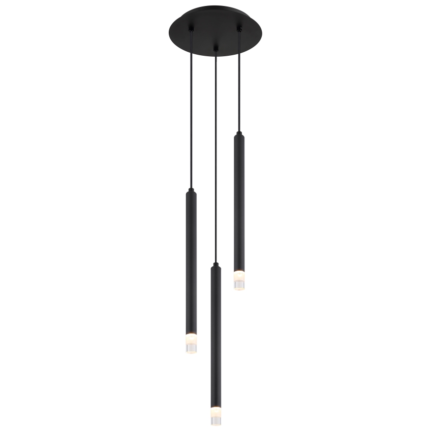 Globo - Lustra ar auklu 3xG9/4W/230V d. 24 cm melna