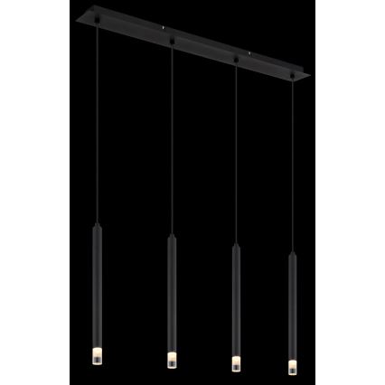 Globo - Lustra ar auklu 4xG9/4W/230V melna
