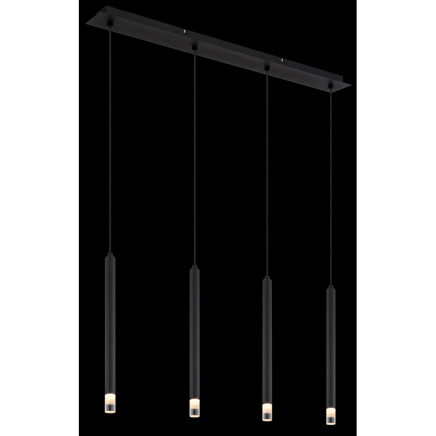 Globo - Lustra ar auklu 4xG9/4W/230V melna