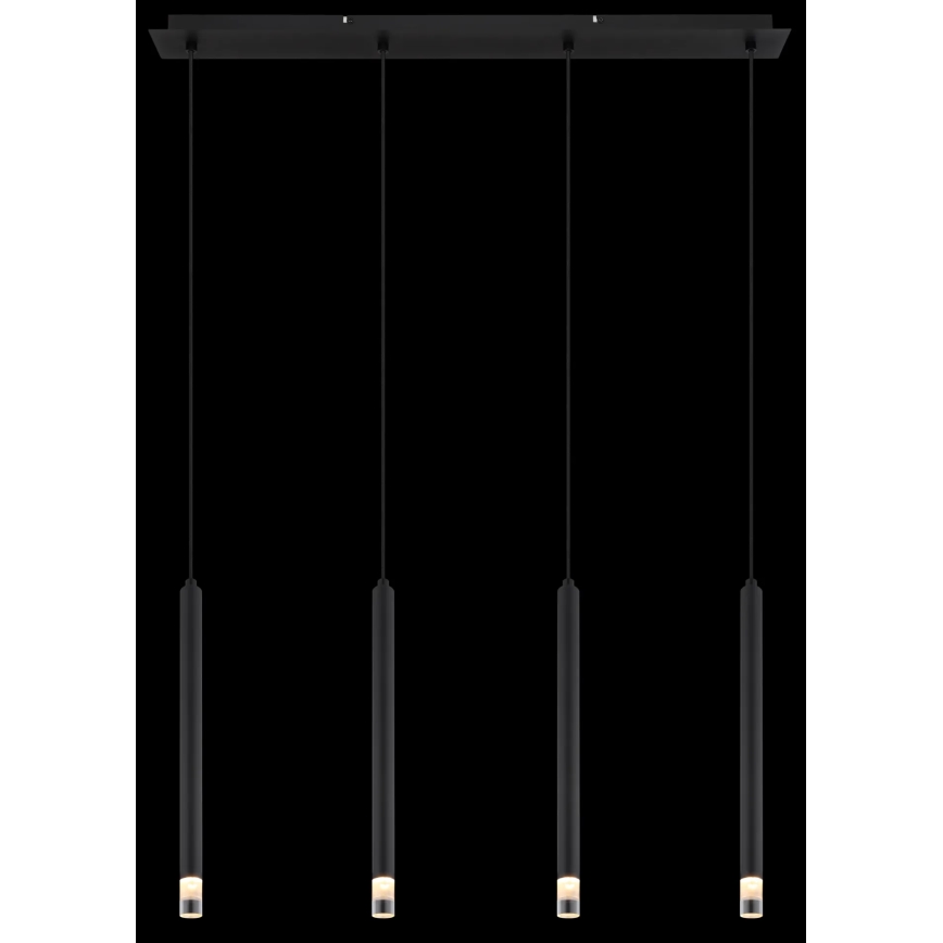 Globo - Lustra ar auklu 4xG9/4W/230V melna