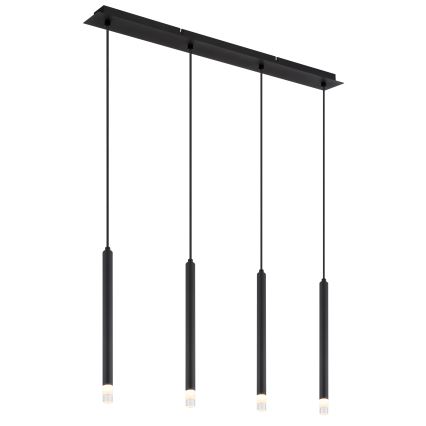 Globo - Lustra ar auklu 4xG9/4W/230V melna