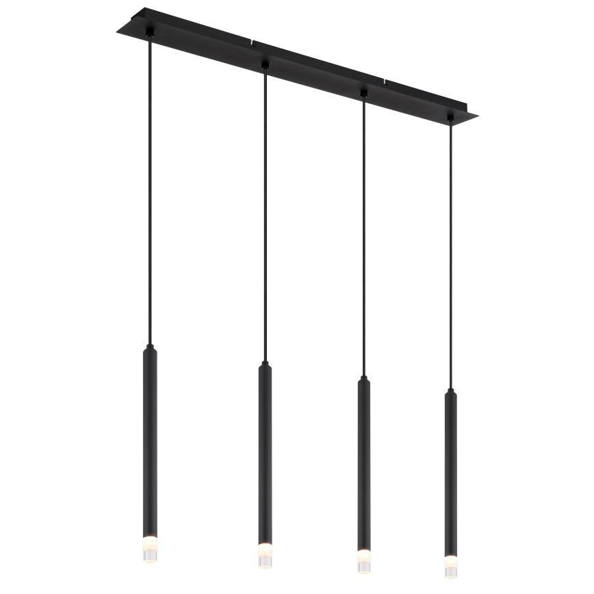 Globo - Lustra ar auklu 4xG9/4W/230V melna