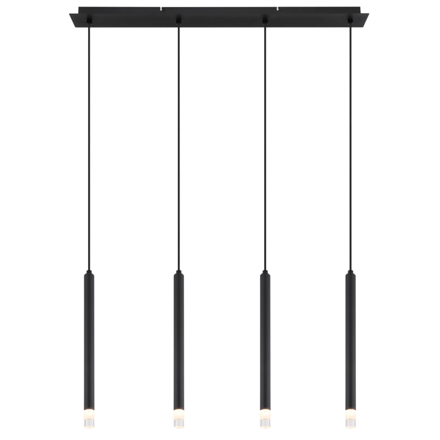 Globo - Lustra ar auklu 4xG9/4W/230V melna