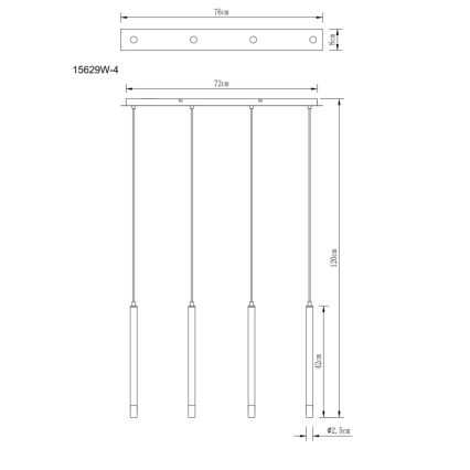 Globo - Lustra ar auklu 4xG9/4W/230V