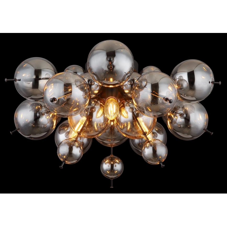 Globo - Virsapmetuma lustra 3xE14/25W/230V d. 55 cm melna