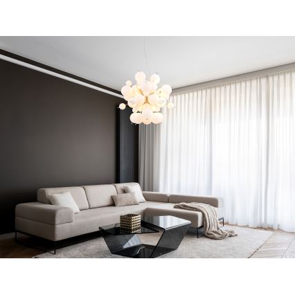 Globo - Lustra ar auklu 6xE14/25W/230V d. 55 cm balta