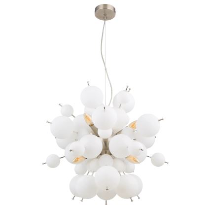 Globo - Lustra ar auklu 6xE14/25W/230V d. 55 cm balta