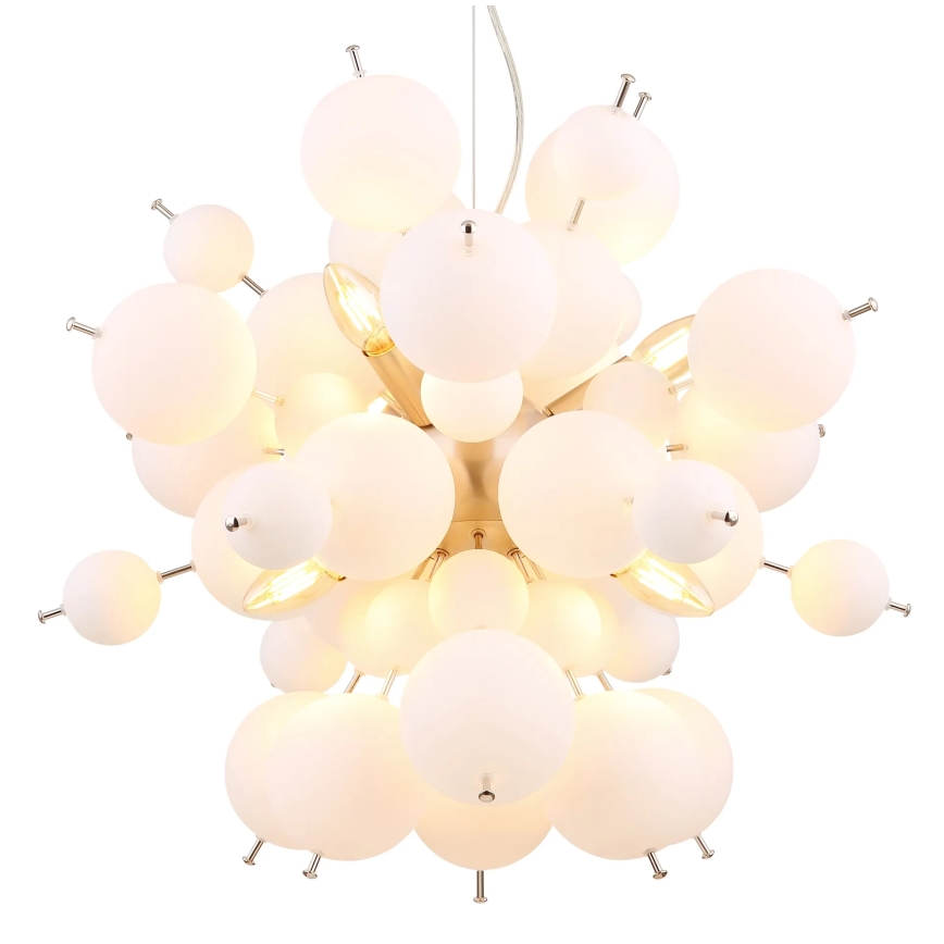 Globo - Lustra ar auklu 6xE14/25W/230V d. 55 cm balta