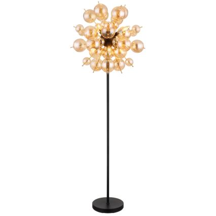 Globo - Grīdas stāvlampa 6xE14/25W/230V brūna/dūmakains