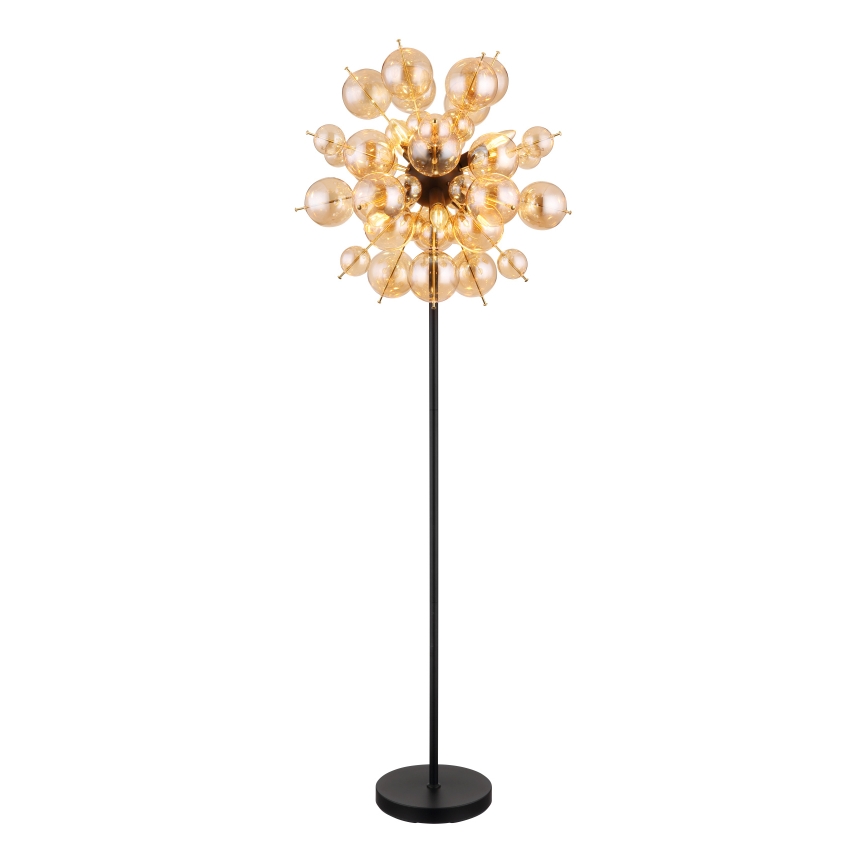 Globo - Grīdas stāvlampa 6xE14/25W/230V brūna/dūmakains