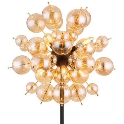 Globo - Grīdas stāvlampa 6xE14/25W/230V brūna/dūmakains