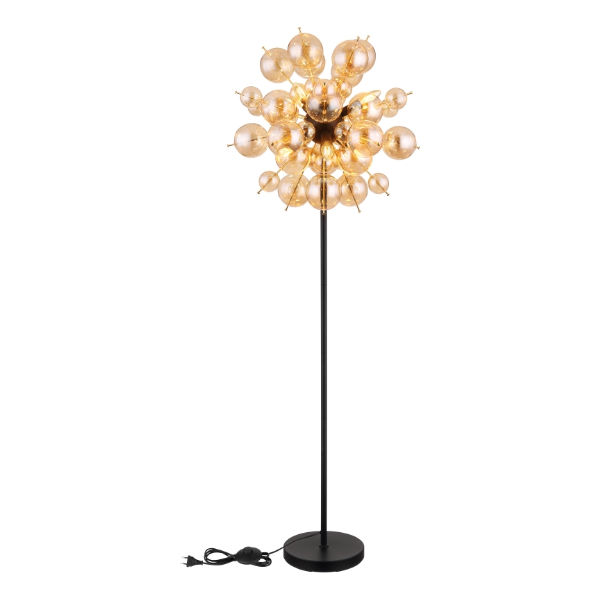 Globo - Grīdas stāvlampa 6xE14/25W/230V brūna/dūmakains