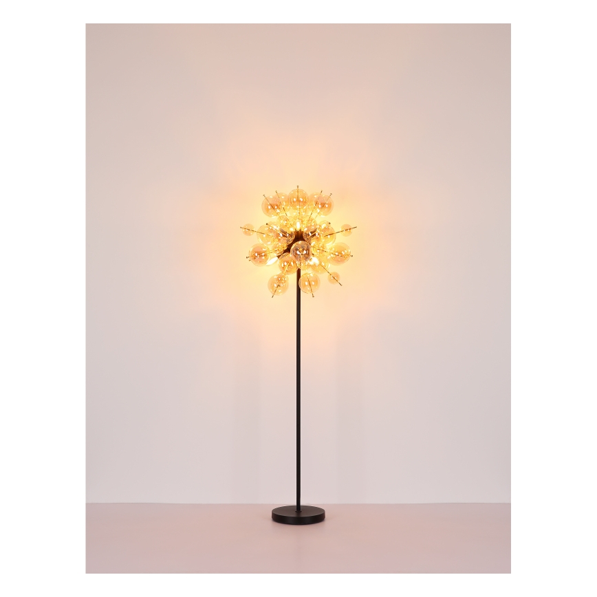 Globo - Grīdas stāvlampa 6xE14/25W/230V brūna/dūmakains
