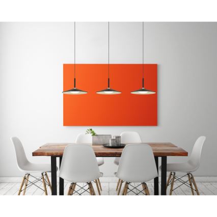 Globo - LED piekaramā lustra uz troses LED/24W/230V 4000K melna