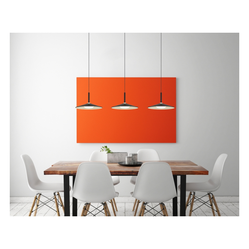 Globo - LED piekaramā lustra uz troses LED/24W/230V 4000K melna