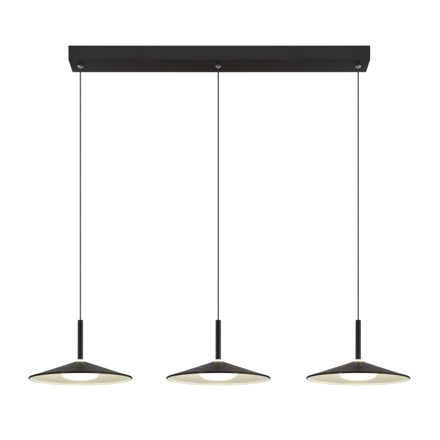 Globo - LED piekaramā lustra uz troses LED/24W/230V 4000K melna