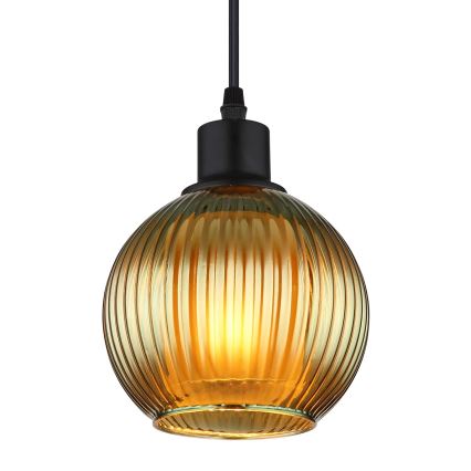 Globo - Lustra ar auklu 1xE27/25W/230V d. 15 cm zaļa