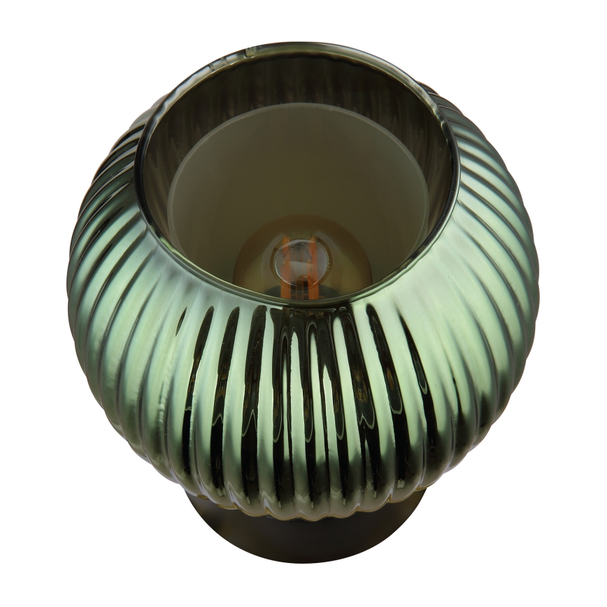 Globo - Galda lampa 1xE27/25W/230V d. 15 cm zaļa