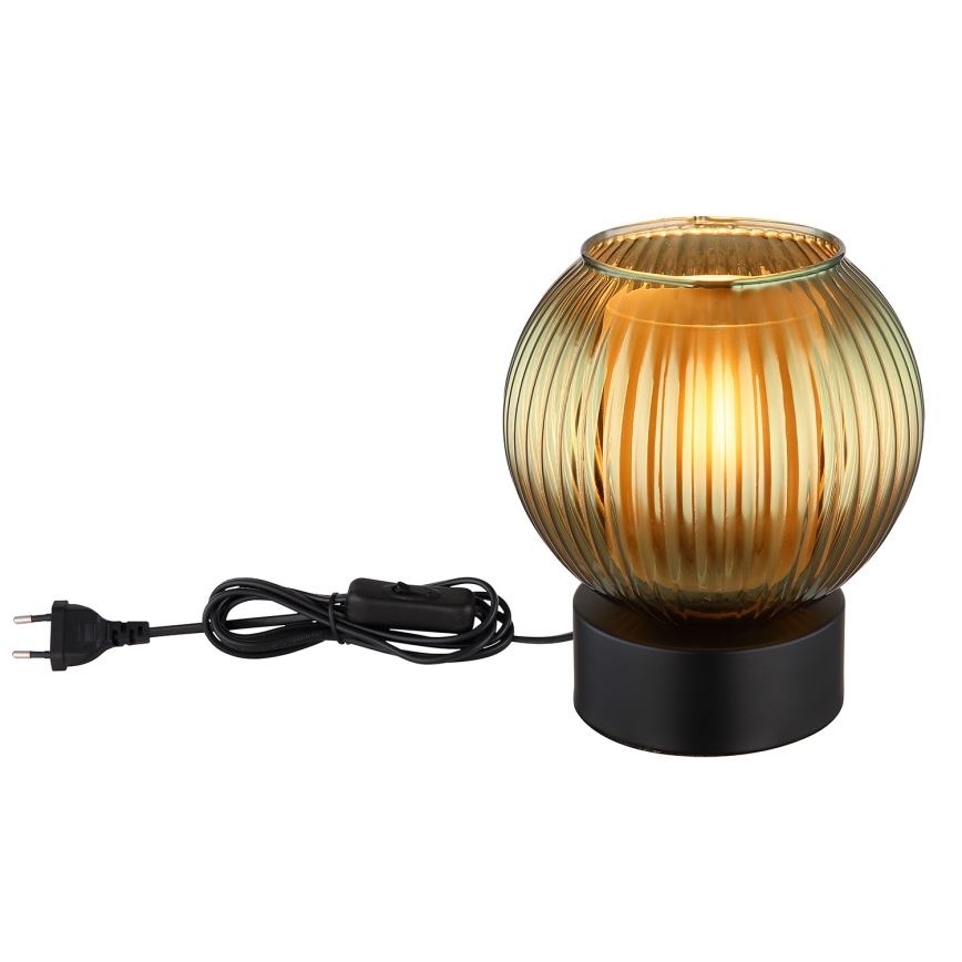 Globo - Galda lampa 1xE27/25W/230V d. 15 cm zaļa