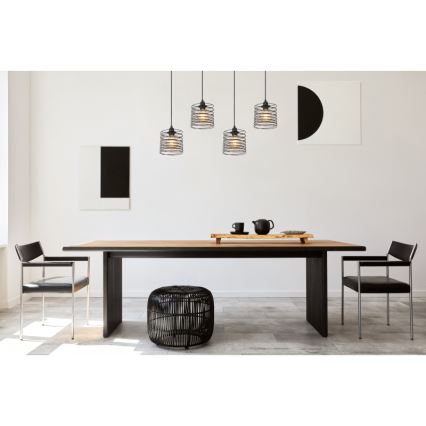 Globo 15640-4H - Piekaramā lampa ar kabeli TILLY 4xE27/60W/230V, melna