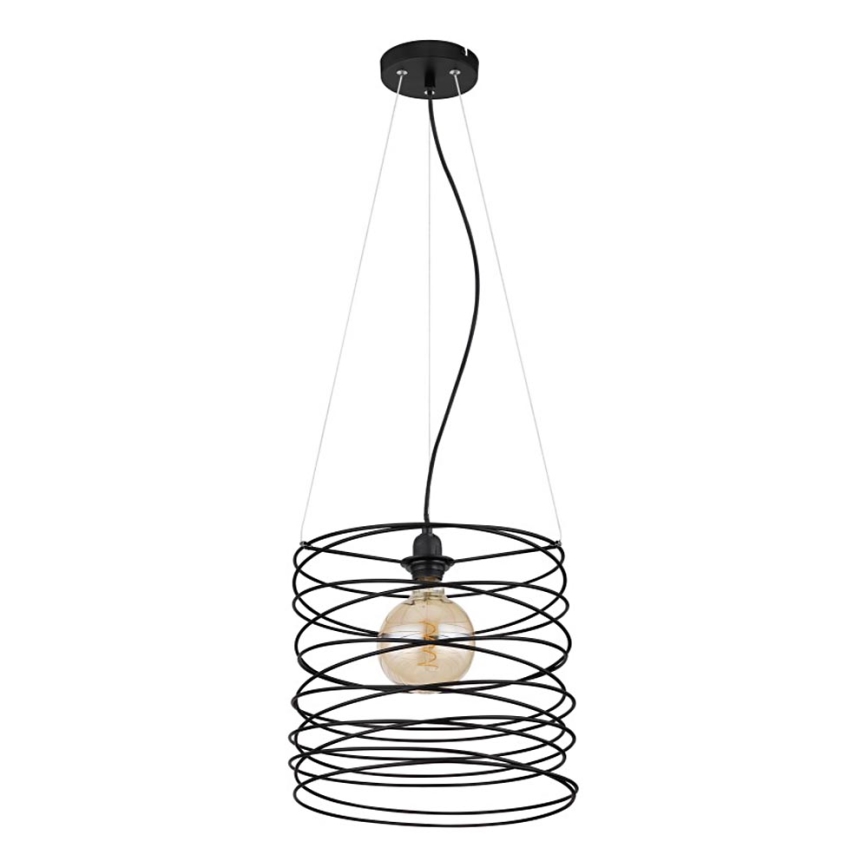 Globo 15640H - Pakaramais gaismeklis uz kabeļa TILLY 1xE27/60W/230V melns