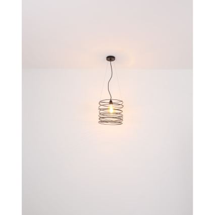 Globo 15640H - Pakaramais gaismeklis uz kabeļa TILLY 1xE27/60W/230V melns
