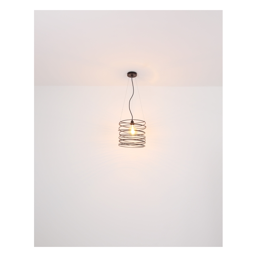 Globo 15640H - Pakaramais gaismeklis uz kabeļa TILLY 1xE27/60W/230V melns