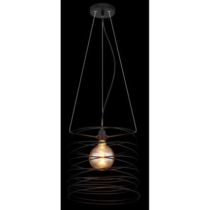 Globo 15640H - Pakaramais gaismeklis uz kabeļa TILLY 1xE27/60W/230V melns