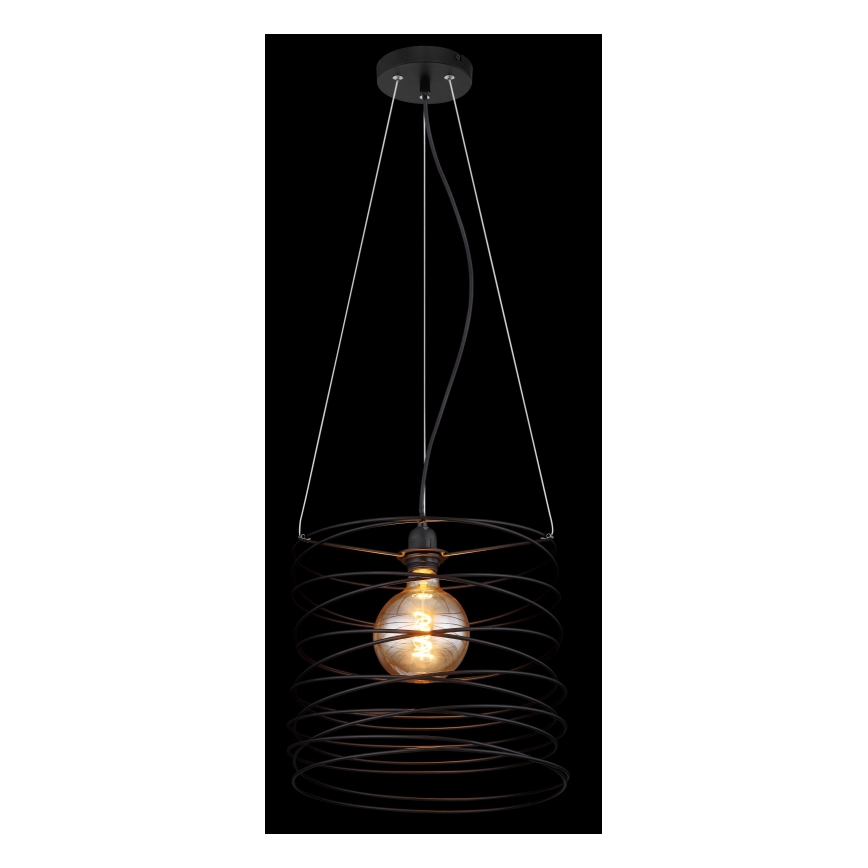 Globo 15640H - Pakaramais gaismeklis uz kabeļa TILLY 1xE27/60W/230V melns
