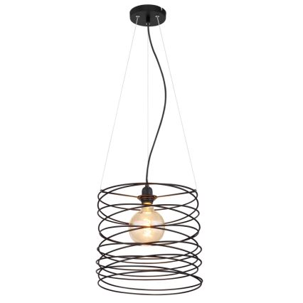 Globo 15640H - Pakaramais gaismeklis uz kabeļa TILLY 1xE27/60W/230V melns