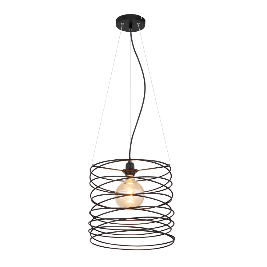 Globo 15640H - Pakaramais gaismeklis uz kabeļa TILLY 1xE27/60W/230V melns