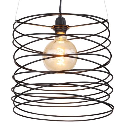 Globo 15640H - Pakaramais gaismeklis uz kabeļa TILLY 1xE27/60W/230V melns
