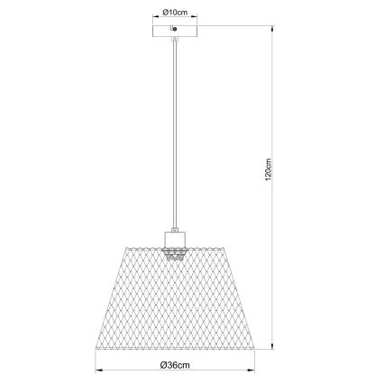 Globo - Lustra ar auklu 1xE27/40W/230V d. 36 cm