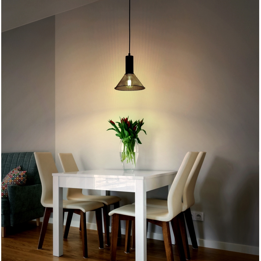 Globo - Lustra ar auklu 1xE27/60W/230V melna