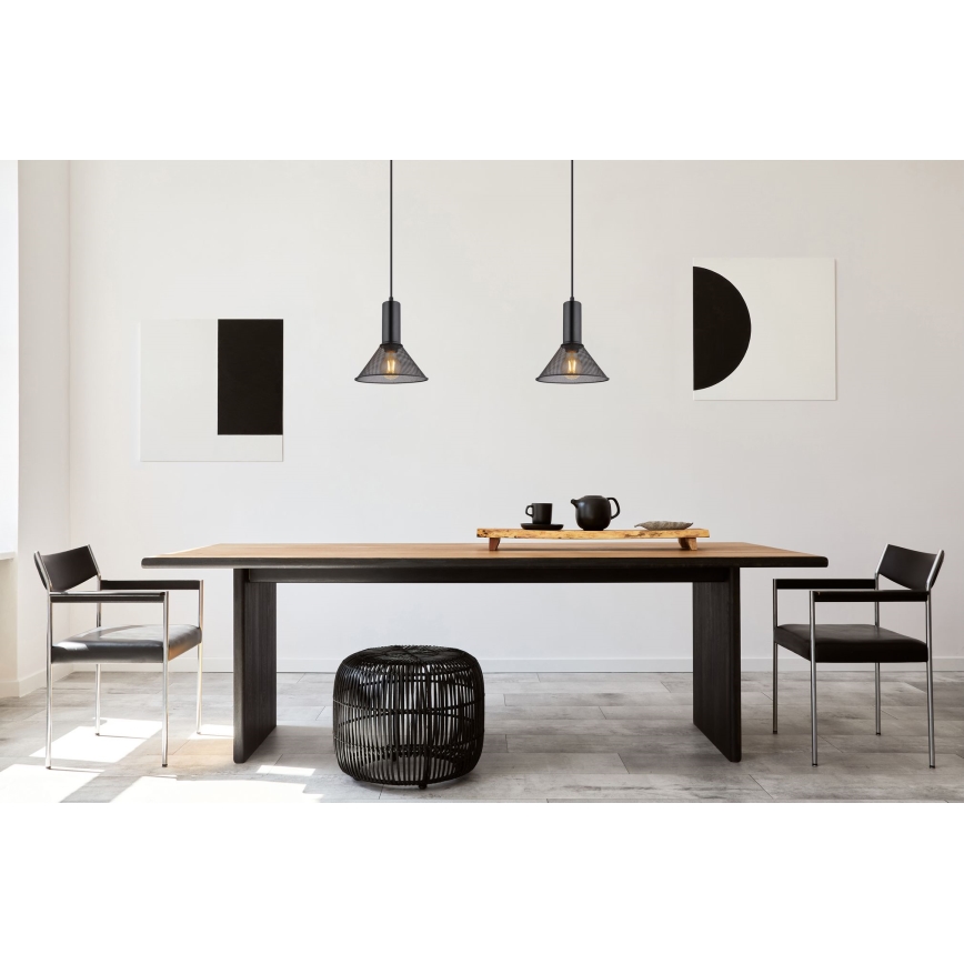 Globo - Lustra ar auklu 1xE27/60W/230V melna