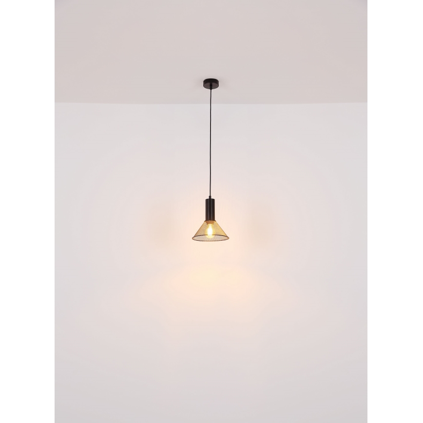 Globo - Lustra ar auklu 1xE27/60W/230V melna