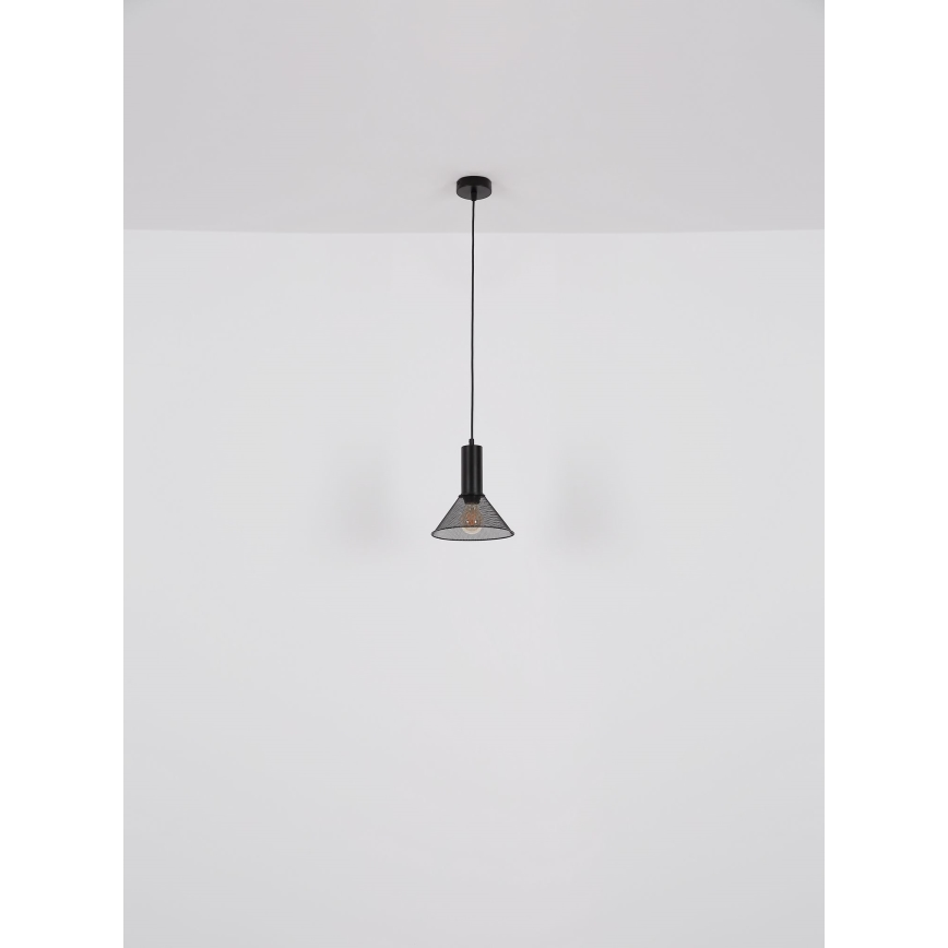 Globo - Lustra ar auklu 1xE27/60W/230V melna