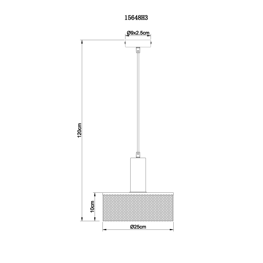 Globo - Lustra ar auklu 1xE27/60W/230V melna