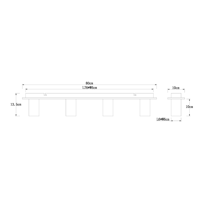 Globo 15655-4D - Griestu lampa ERNA 4xE27/60W/230V