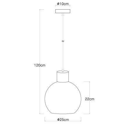 Globo - Lustra ar auklu 1xE27/40W/230V