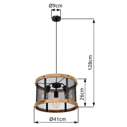 Globo - Lustra ar auklu 3xE27/40W/230V d. 40 cm
